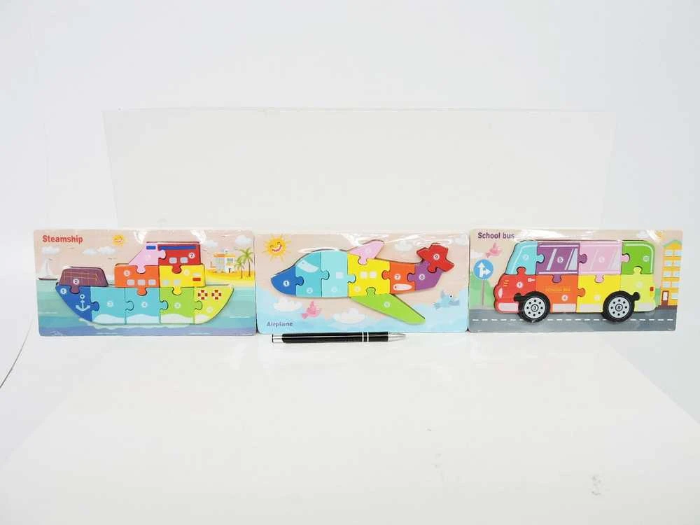 Hipo Puzzle transporto priemonės 11x22cm 6 tipai HPAW01 44195
