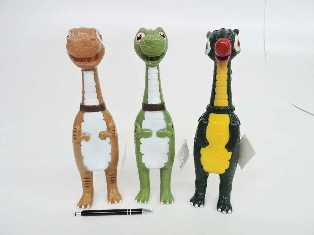 Hipo Dinozauras 32 cm suspaudimas, 3 garsų tipai 4237/38/39 p12, mišinio kaina už 1 vnt.