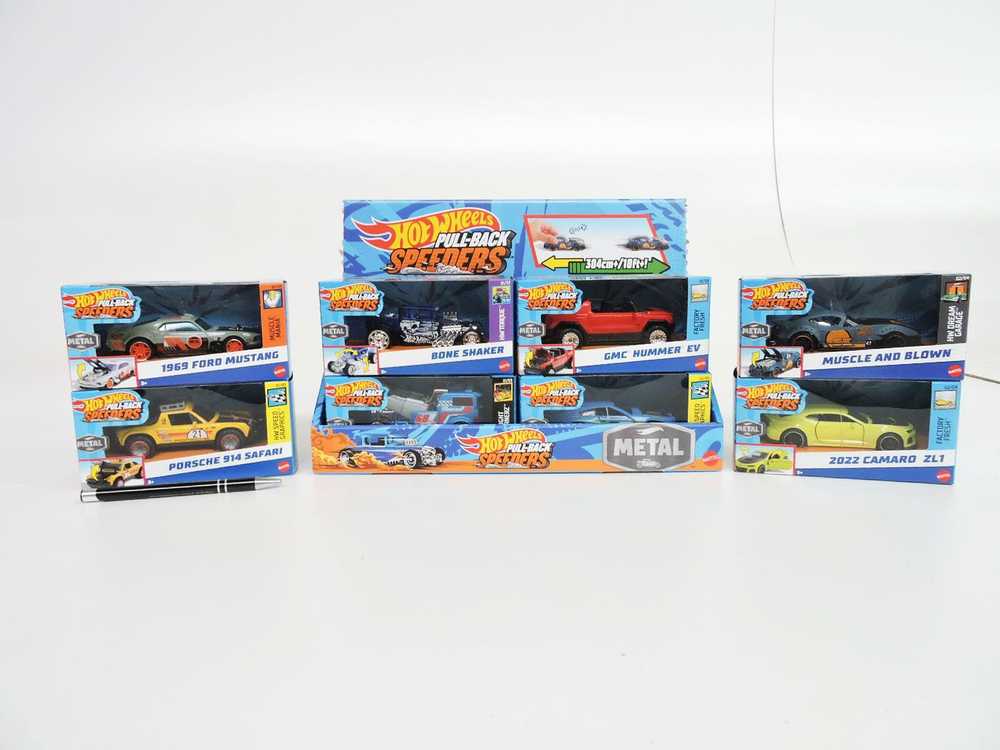 Mattel Žaisliniai Hot Wheels traukiami automobiliai 8 vnt.