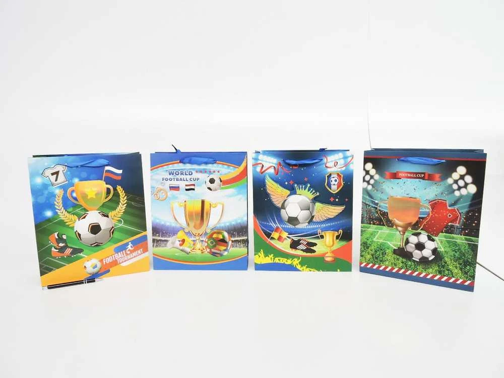 Futbolo tematikos dovanų maišelių rinkinys