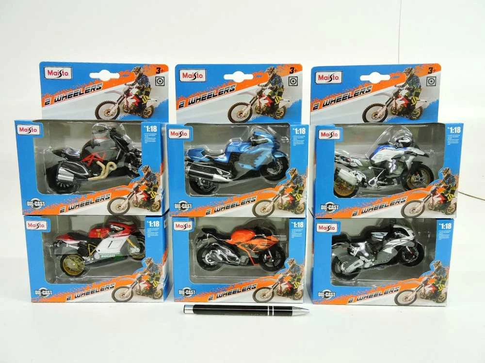 MAISTO DIE CAST motociklas 1:18 (9 rūš.), 31300