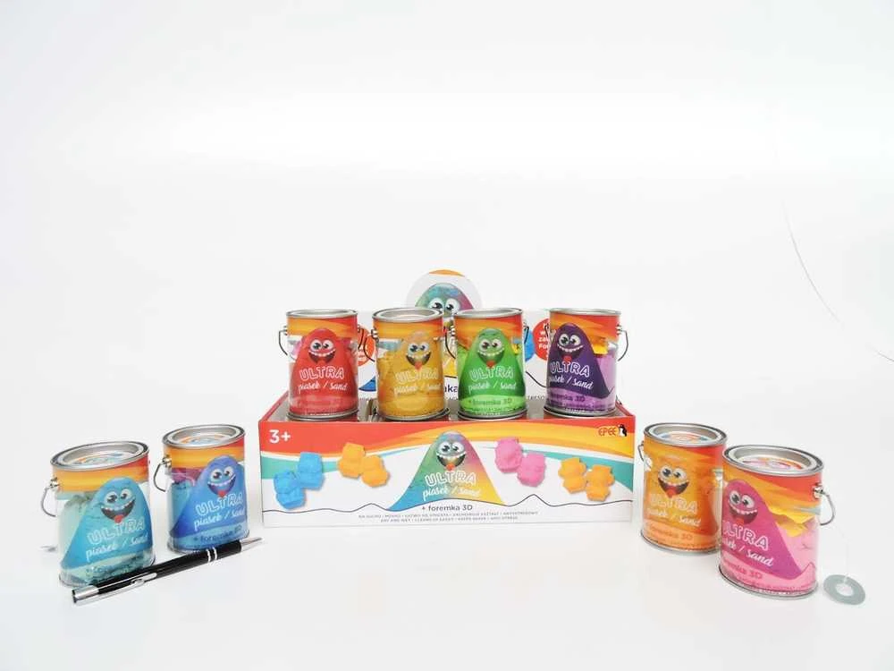 Epee Ultra smėlio skardinė 150g geltona + 3D pandos forma