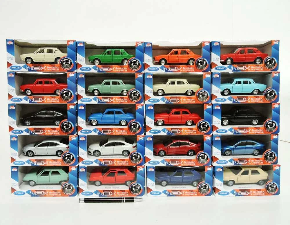 WELLY Auto modelis 1:34 Skoda mix