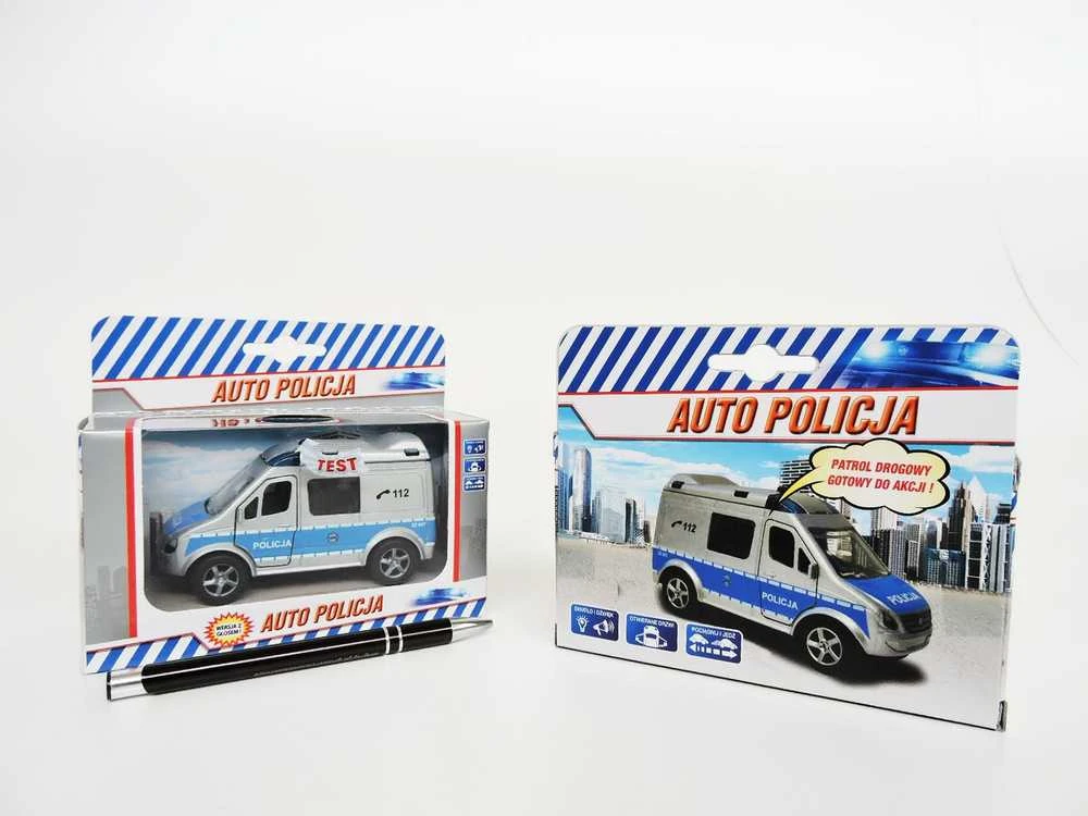 Lean Cars Hipo Van Police 11cm su balsu