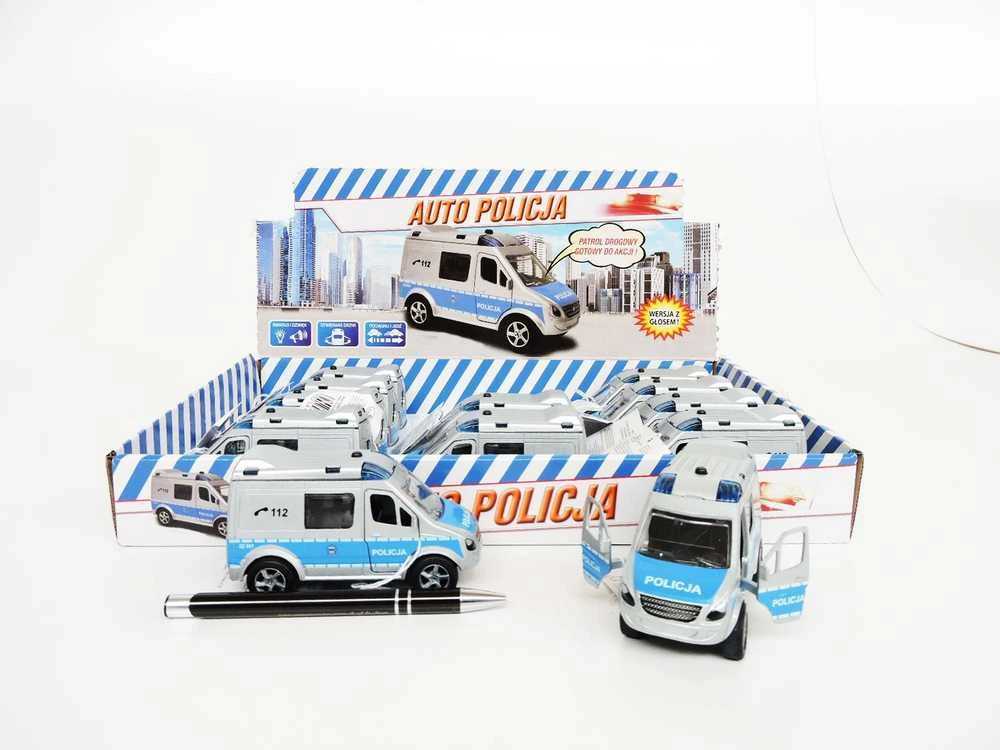 Hipo Auto Police Van 11cm su balsu (HKG088)
