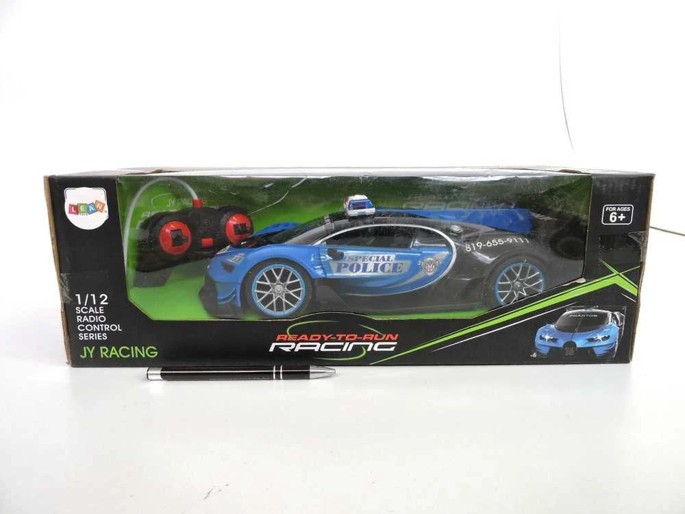 Lean Toys Nuotolinio Valdymo Policijos Automobilis 1:12 Mėlynas