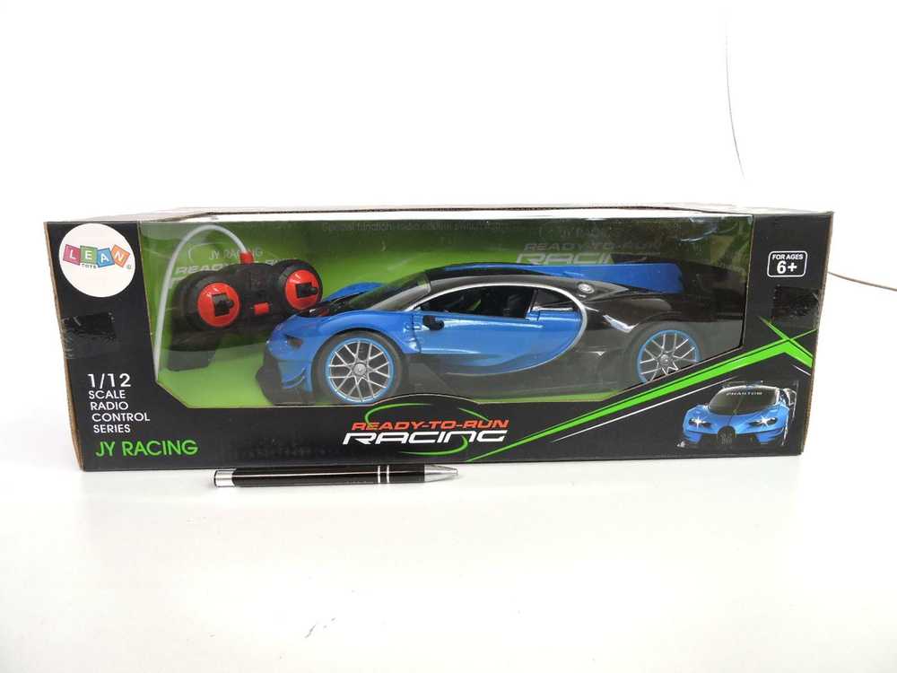 Lean Toys Radijo bangomis valdomas automobilis Bugatti mėlynas