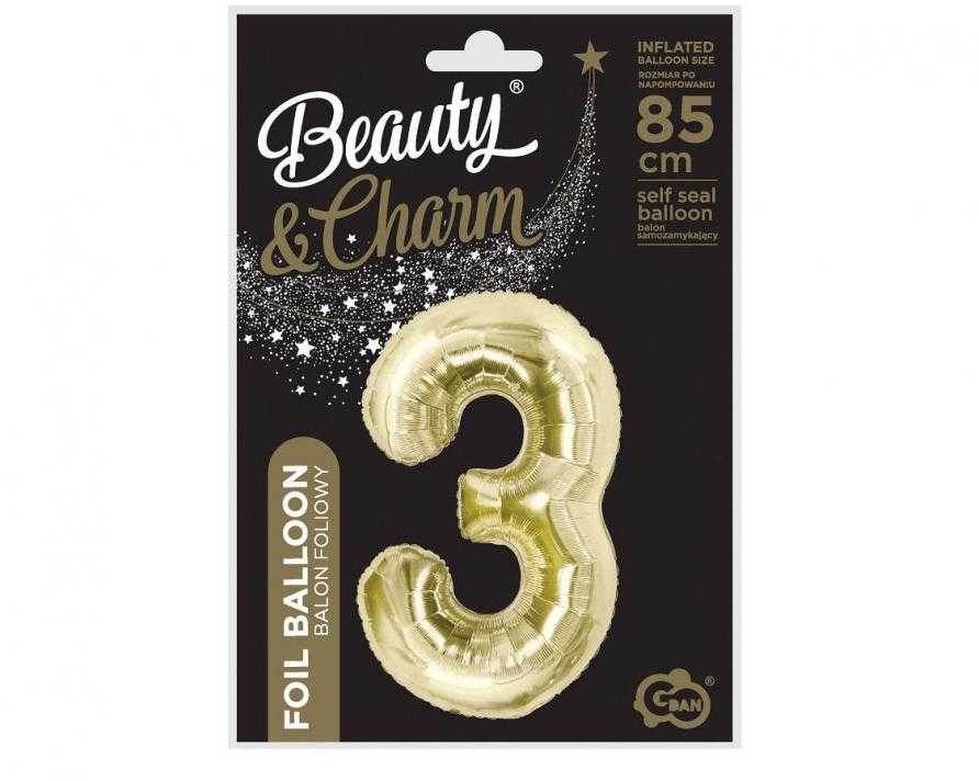 „GoDan BALLOON FALL 3 CHAMPAGNE“ 85 cm GO PBH