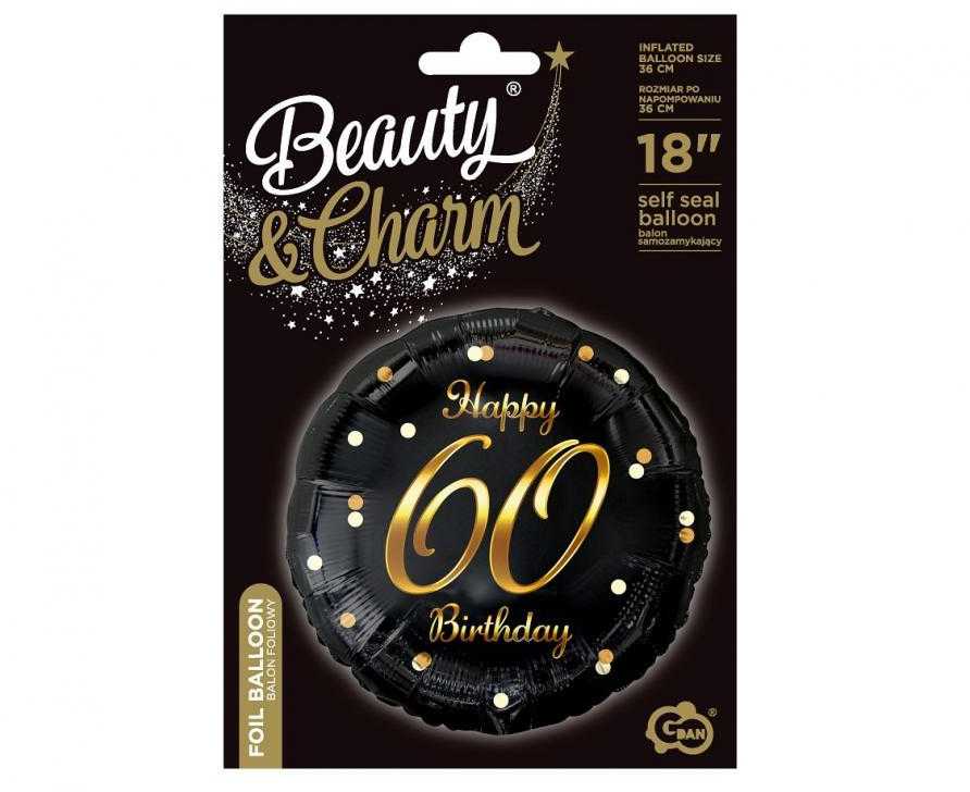 GoDan 18 colių folijos balionas „Su 60-uoju gimtadieniu“