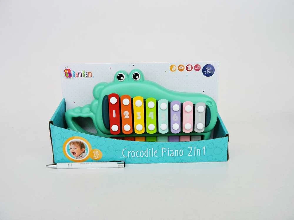 Bambam Pianinko Krokodylekas 2in1 BAM BAM 492794