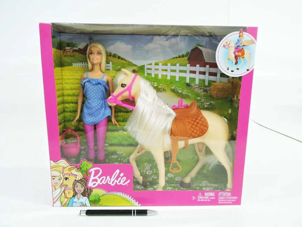 Mattel BARBIE lėlė ir jos žirgas, FXH13