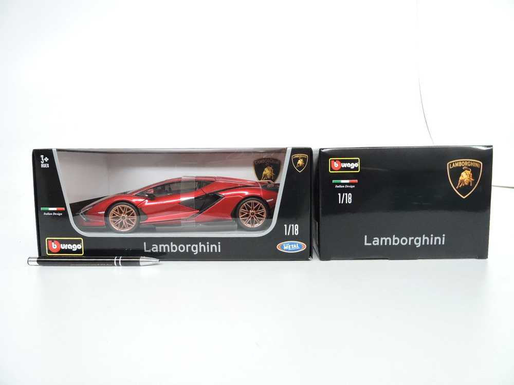 Bburago Lamborghini Sian FKP 37 Raudona 1:18 BBURAGO