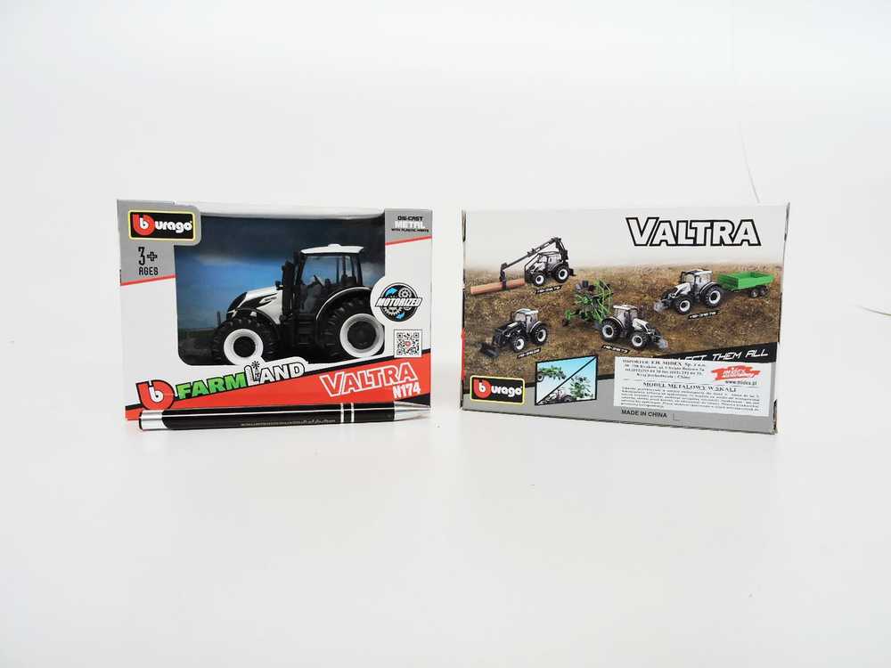 Bburago BBU tractor Valtra N174 baltas 31615