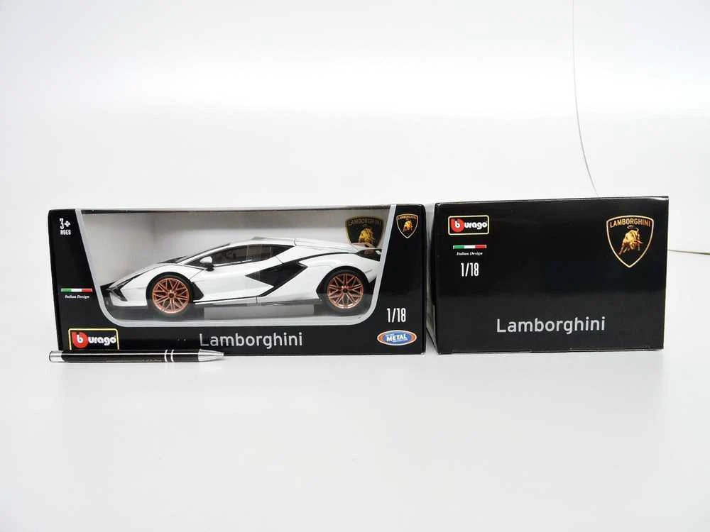 Bburago BBU 1:18 LamborghiniSian FKP37 baltas 11046WT 14378