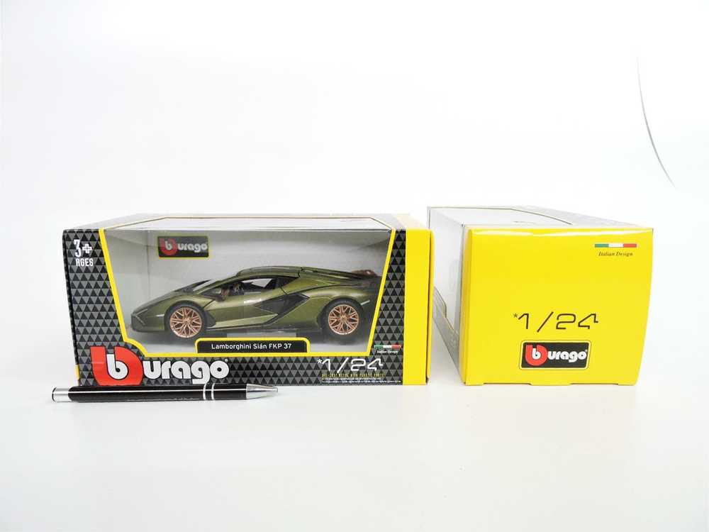 Bburago BBU 1:24 Lamborghini Sian FKP37 MatteGreen 21099