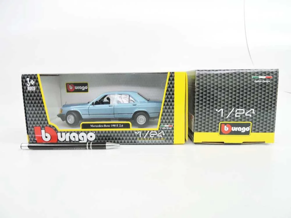 BBURAGO 1:24 Automodelis 1987 Mersedes - Benz 190E 2.6, 18-21103 BU