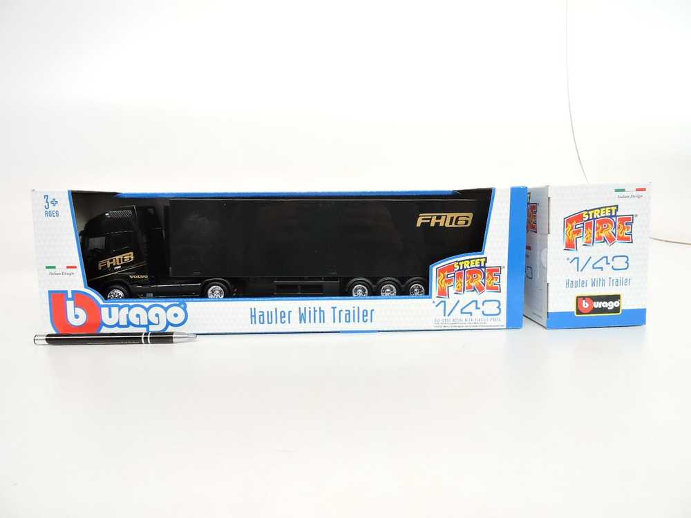 Bburago BBU 1:43 StreetFire Haul.w/Trailer VolvoFH16 31461