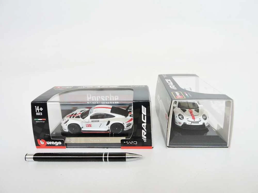 Bburago BBU 1:43 Porsche 911 RSR baltas 38302 83023