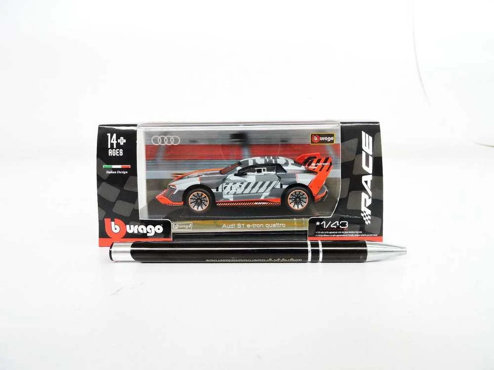 Bburago Race Audi S1 E-Tron Quattro Pilkas 1:43 BBURAGO