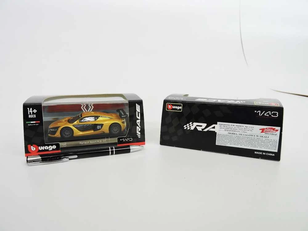 Bburago BBU 1:43 Renault Sport metalinė geltona 38304 83047