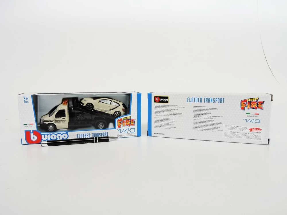 Bburago BBU 1:43 StreetFire FlatTran.VWPoloGTI pilkas 31403
