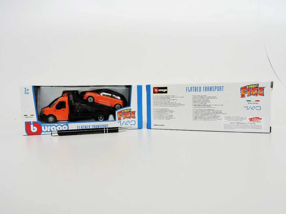 Bburago Street Fire Transport W Mini Cooper S 1:43 BBURAGO