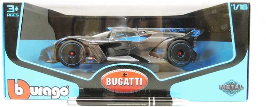 Bburago BBU 1:18 Bugatti Bolide Metalic juodas/mėlynas 11047BU
