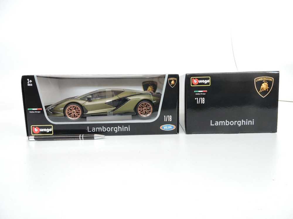 Bburago BBU 1:18 Plus Lamborghini Sian FKP37 žalias 11046GN