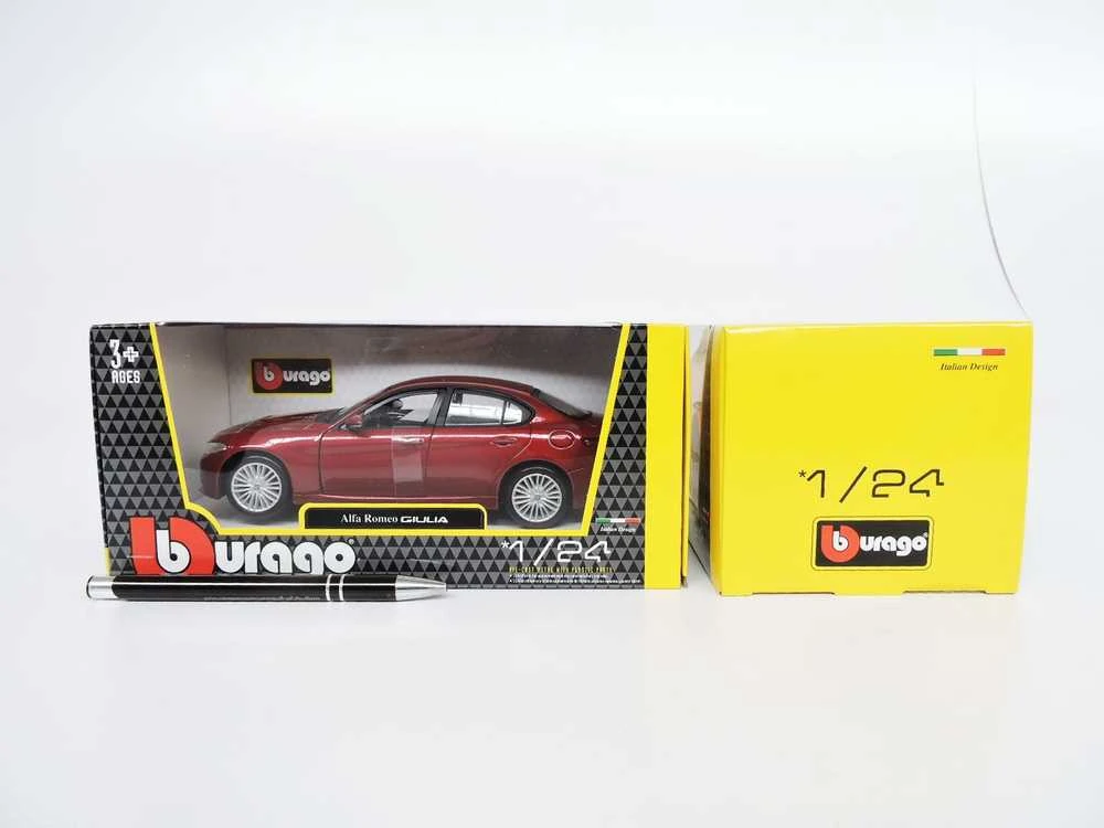 BBURAGO 1:24 automodelis Alfa Romeo Giulia, 18-21080 RD