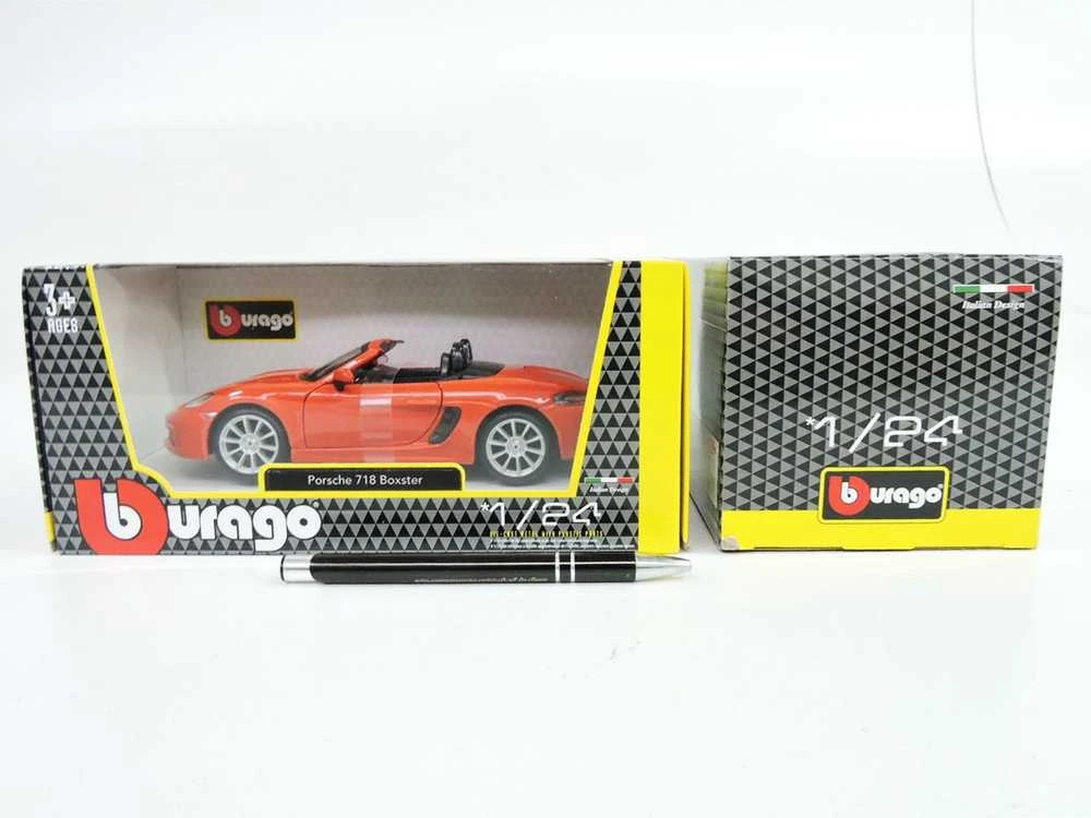 Bburago Porsche 718 Boxster Oranžinis 1: 24