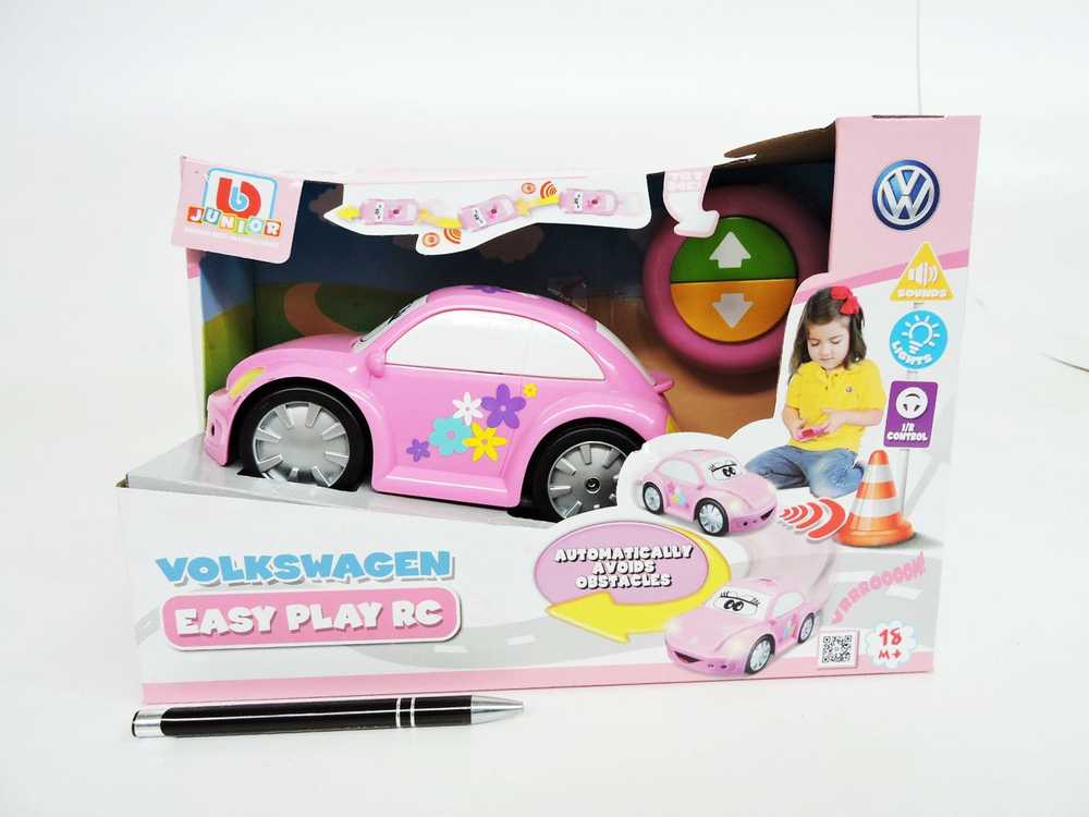 Amo Toys BB JUNIOR valdomas automobilis Volkswagen Easy Play, rožinis, 16-92003