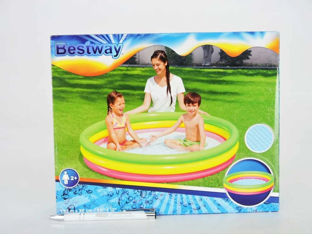 BESTWAY pripučiamas baseinas RAINBOW 152 cm x 30 cm (51103)