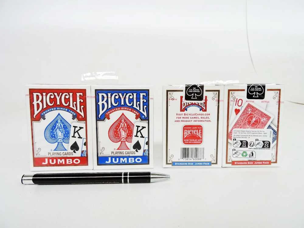 Bicycle Jumbo Blister Pack 2 Kortų Kaladės (Mėlynos Ir Raudonos)