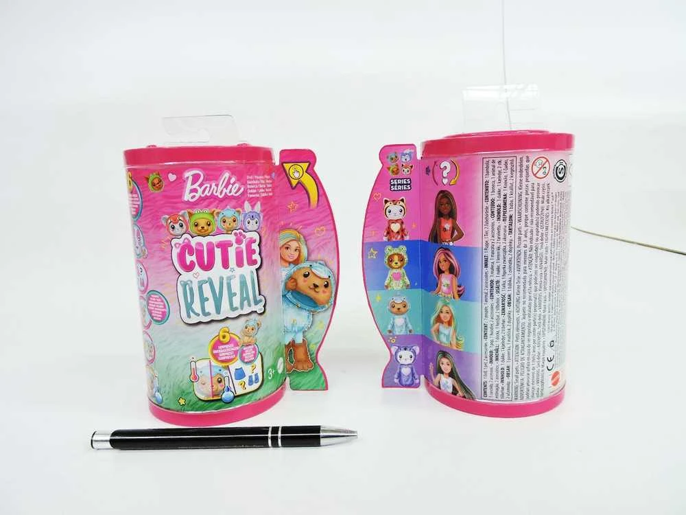 Mattel Čelsės „Cutie Reveal“ rinkinys, minkštutėlių kostiumų serija - meškutis + delfinas