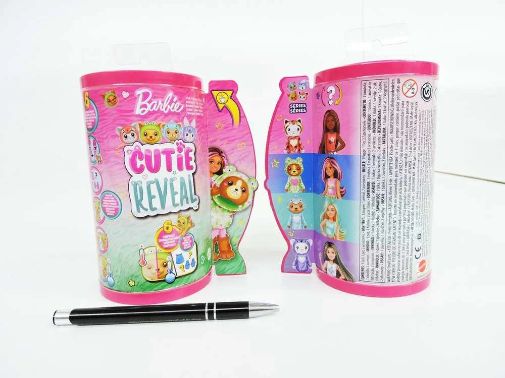 Mattel Čelsės „Cutie Reveal“ rinkinys, minkštutėlių kostiumų serija - šunelis + varlytė