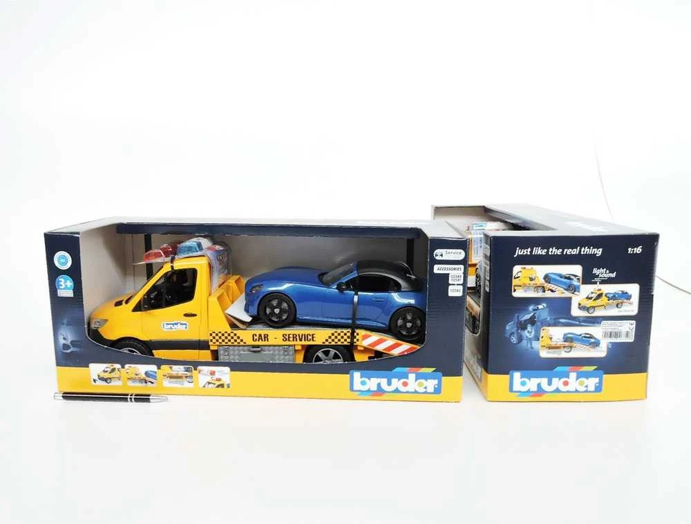 BRUDER MB Sprinter autovežis su rodsteriu, 02675
