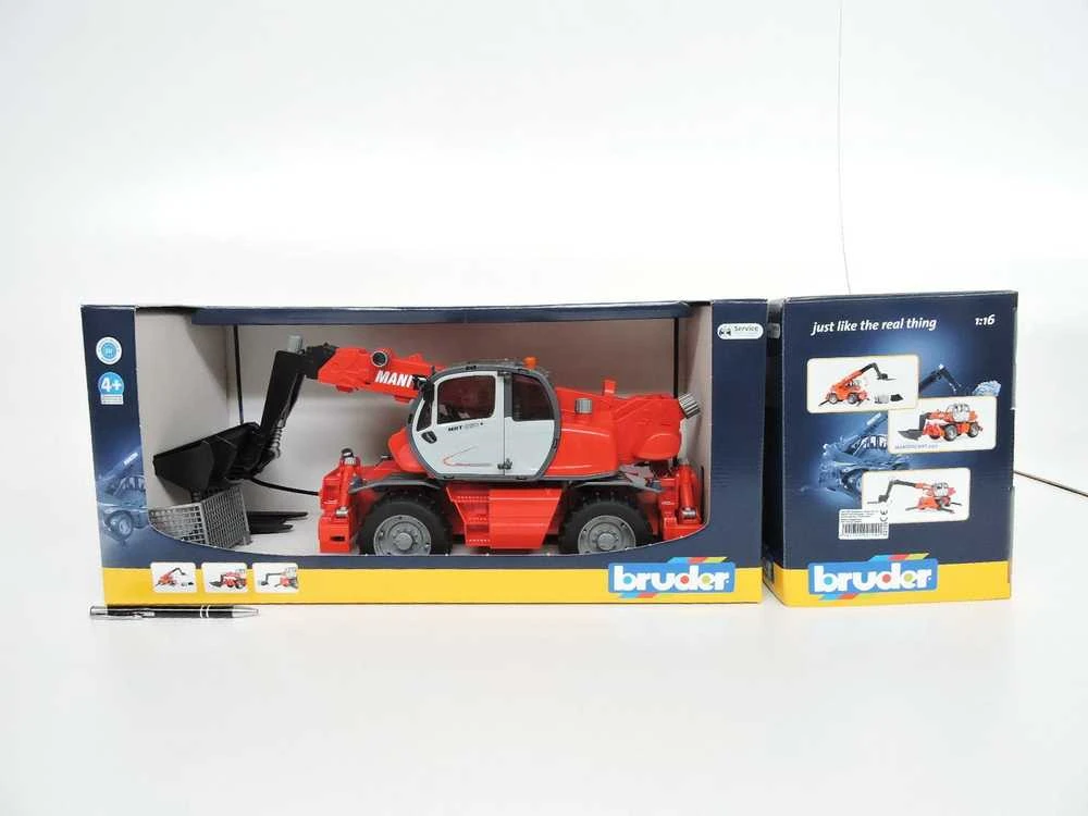 Pojazd BRUDER krautuvas Manitou Telescopic MRT 2150 (su aksesuarais), 2129
