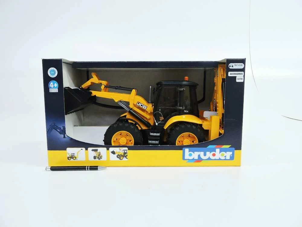BRUDER traktorius su krautuvu JCB 5CX eco ekskavatorius, 02454
