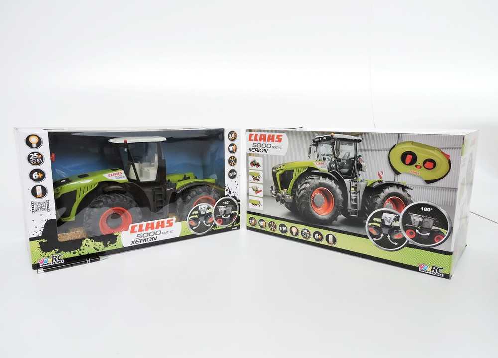Malik Labai didelis RC traktorius CLAAS Axion 1:16