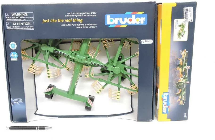 Vaikiškas kultivatorius Bruder BR-02216 Krone Schwader, žalias