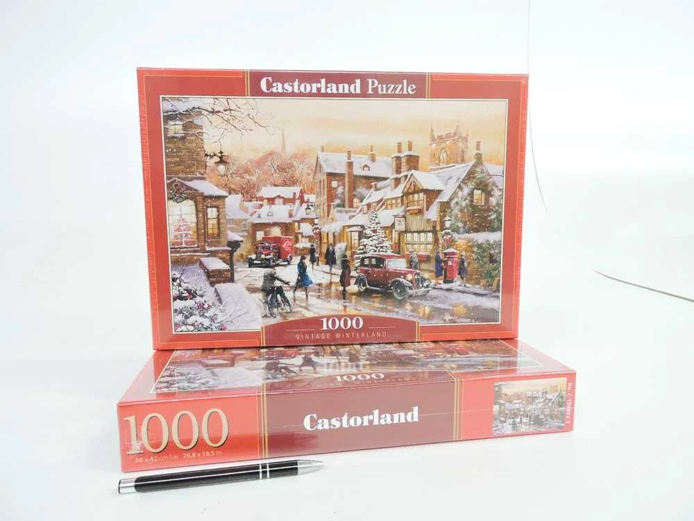 Castorland Dėlionė 1000 vnt. - Miestas žiemos metu