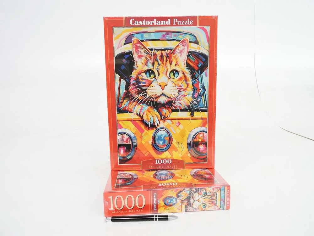 Castorland dėlionė Cat Bus Travel 1000 det.