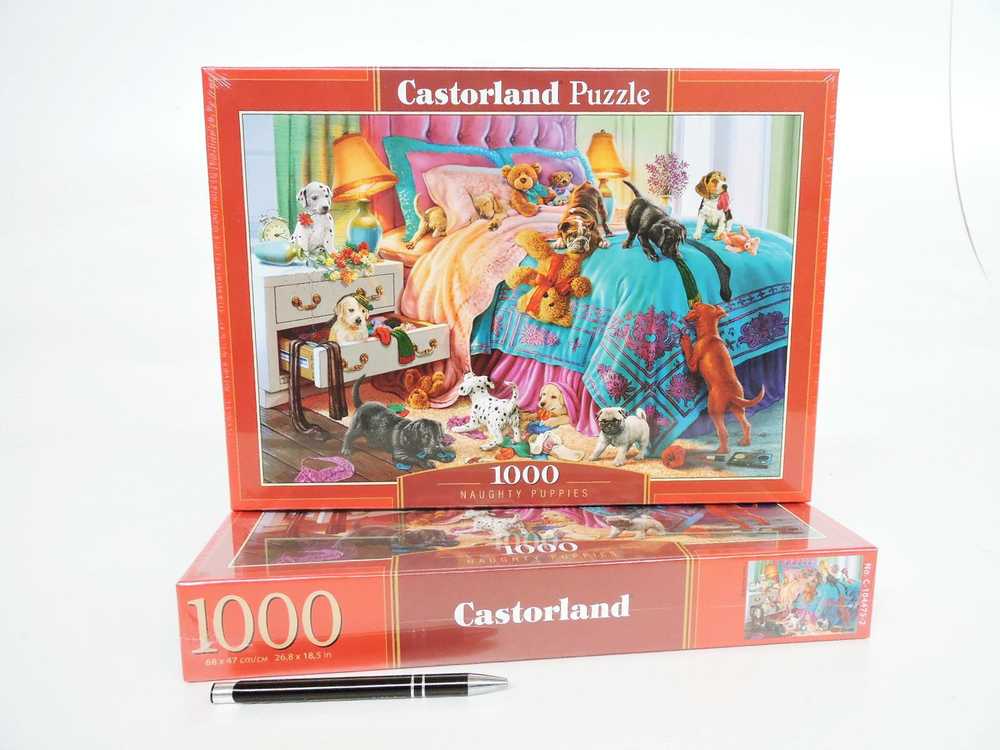 Castorland Dėlionė 1000 vnt. - Išdykę šuniukai