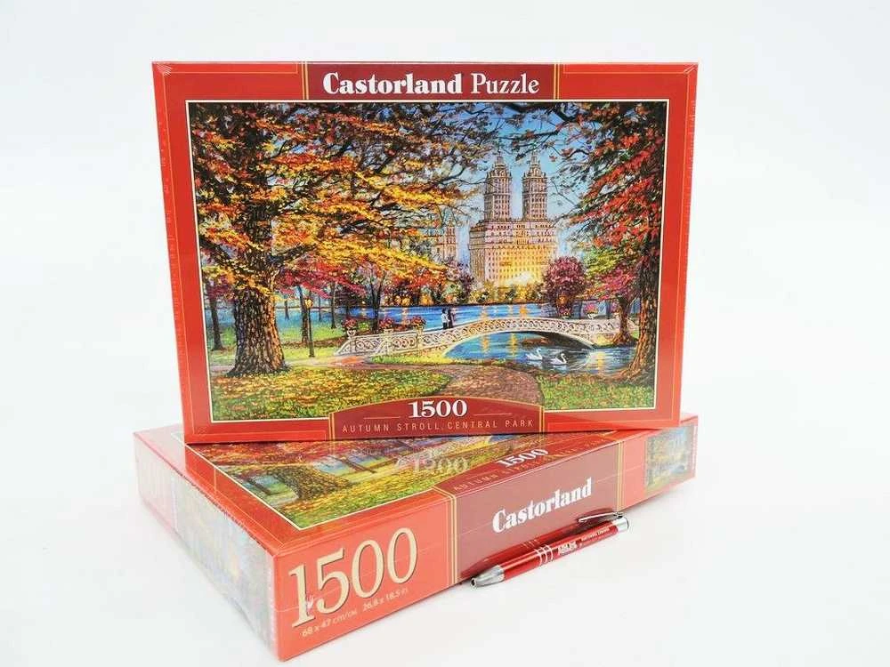 Castorland Dėlionė 1500 vnt. - Rudeninis pasivaikščiojimas, Centrinis parkas