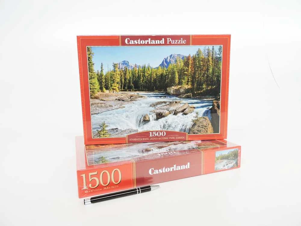 Castorland Dėlionė 1500 vnt. - Atabaskos upė, Jasper nacionalinis parkas, Kanada