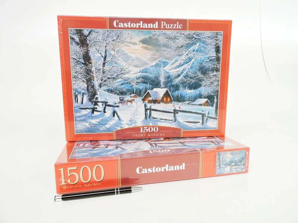 Castorland Dėlionė 1500 vnt. - Snieguotas rytas