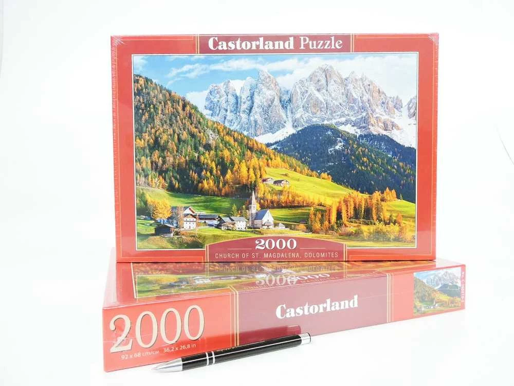 Castorland Dėlionė 2000 vnt. - Šv. Magdalenos bažnyčia, Dolomitai