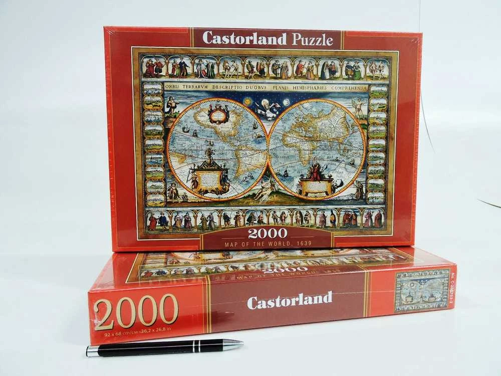 Castorland Dėlionė 2000 vnt. - Pasaulio žemėlaipis