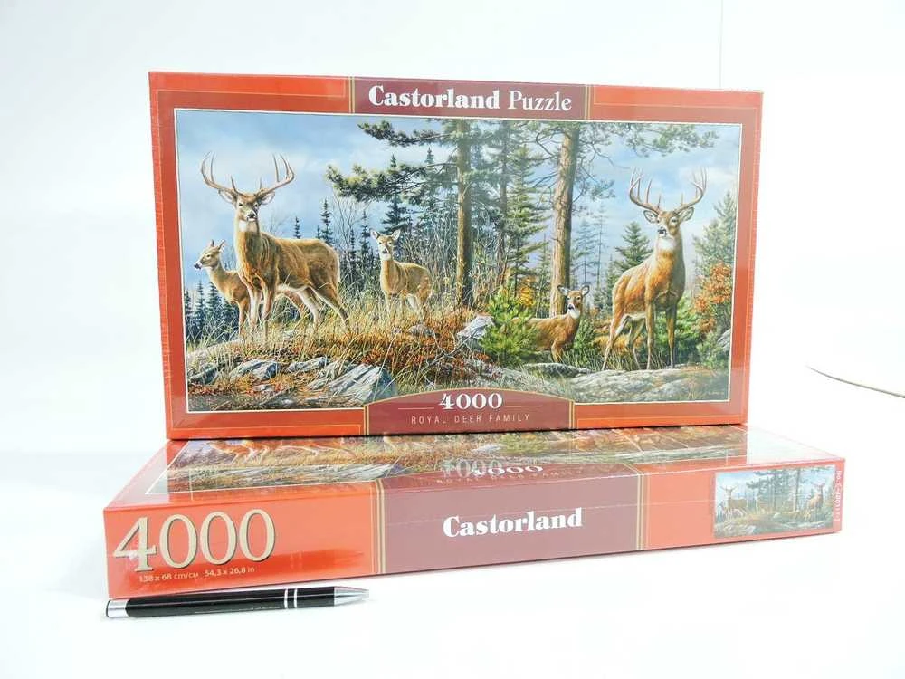 Castorland Dėlionė 4000 vnt. - Elnių šeima
