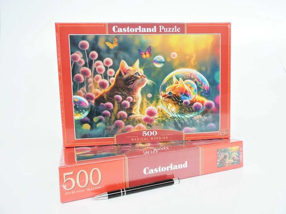Castorland Dėlionė 500 vnt. - Magiškas katės rytas